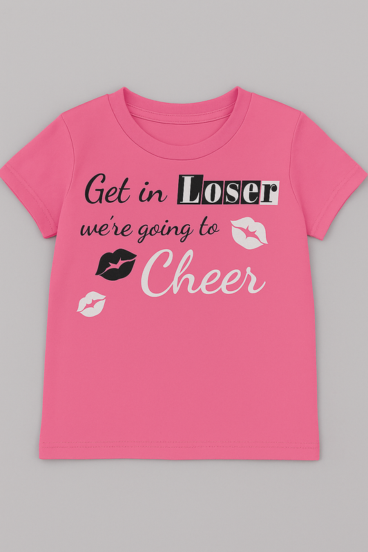 Youth "Get in loser, we're going to Cheer" Shirt