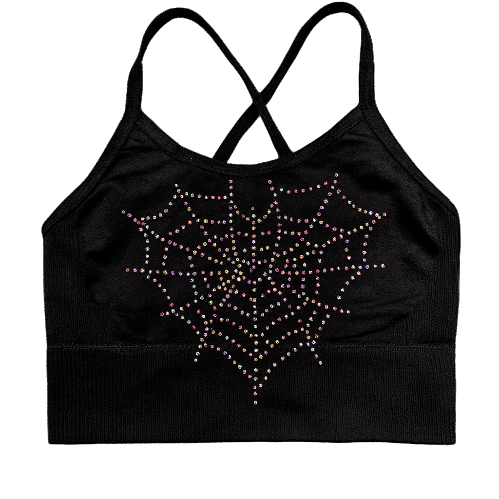 Youth Web of Hearts Sports Bra