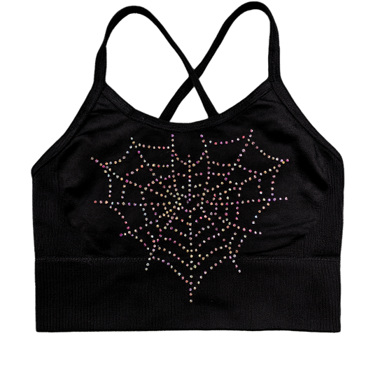 Youth Web of Hearts Sports Bra