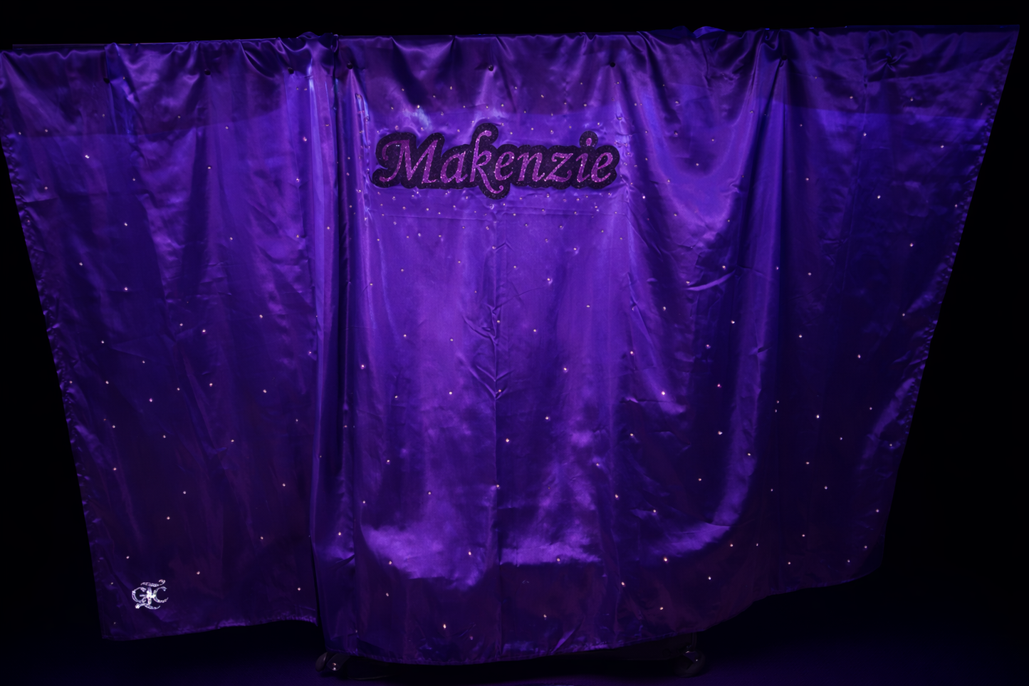 Custom Dance Bag Privacy Curtain - Rhinestone Edition