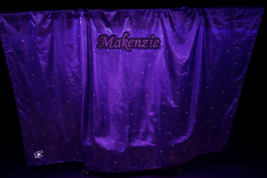 Custom Dance Bag Privacy Curtain - Rhinestone Edition