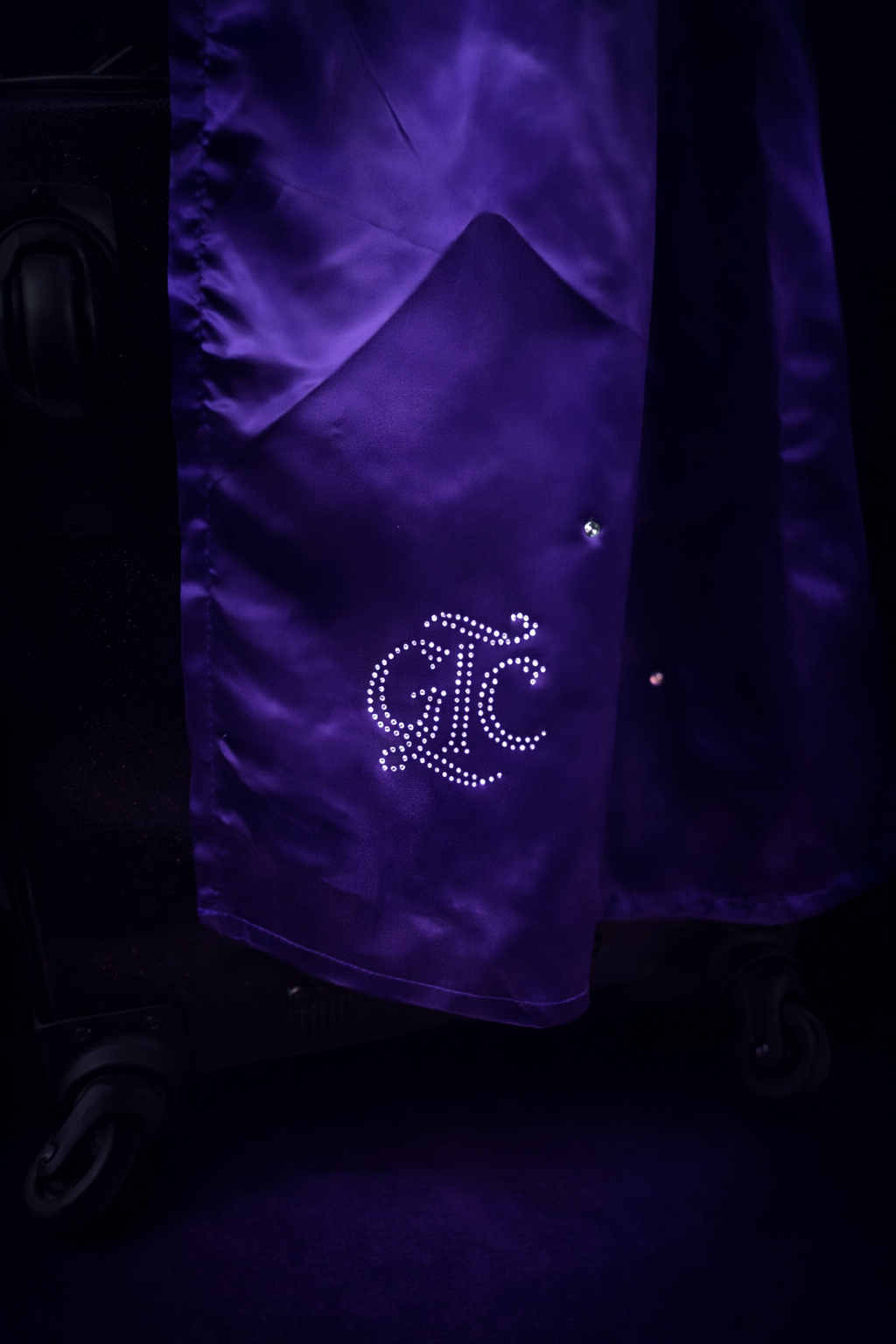 Custom Dance Bag Privacy Curtain - Rhinestone Edition