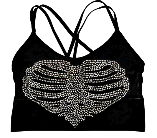 Youth Haunted Heartbeat Sports Bra