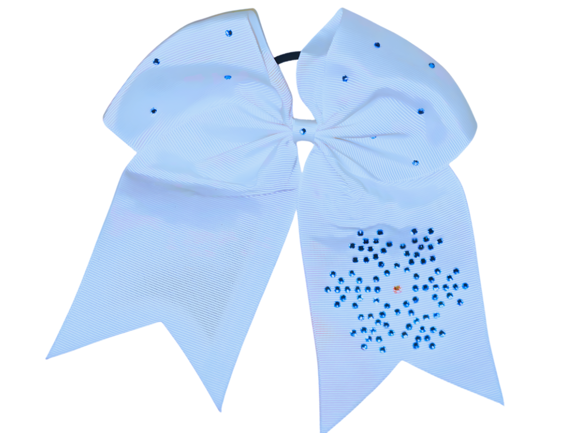 Frosted Snowflake Bow